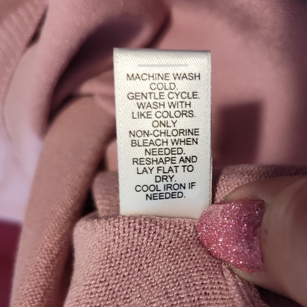 Women's Dawn Pink Turtleneck Sweater - Picture 3 of 4